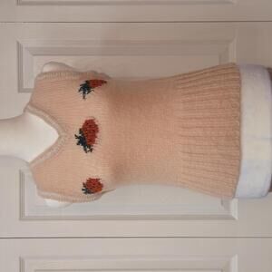 Y2K Whimsical Kitsch Strawberry Knit Sweater Vest Kimchi Blue Size M (XS/S) Top